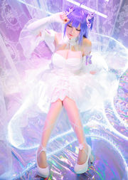 [Foto de COSER de una celebridad de Internet] Miss Coser Xing Zhichi - "Unicornio" en blanco puro y negro azabache